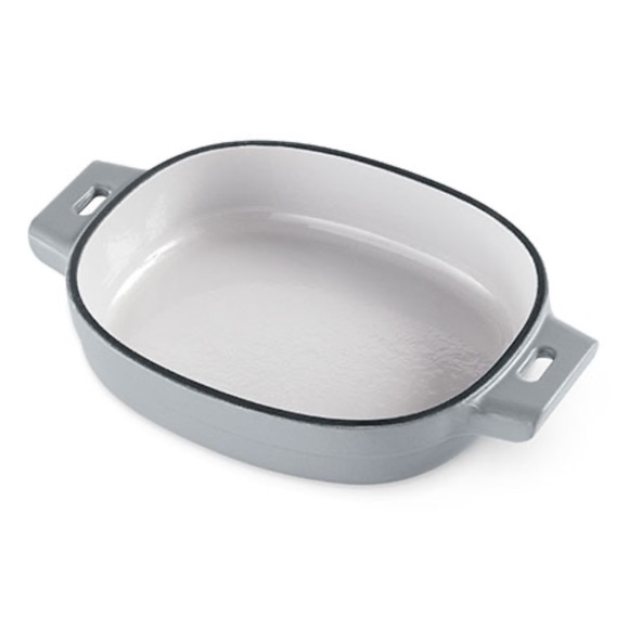 Pampered Chef Kitchen Pampered Chef Cast Iron Enamel Quart Dish Pan
